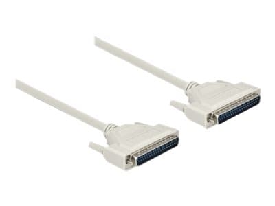 Delock - Seriell kabel - DB-37 (hann) til DB-37 (hunn) - 3 m - tommelskruer - beige