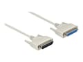 Miniatyrbilde 2 av 4: Delock - Seriellforlengelseskabel - DB-25 (hann) skrubar til DB-25 (hunn) skrubar - 50 cm - tommelskruer - beige