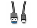 Miniatyrbild 5 av 5: MicroConnect - USB-kabel - 24 pin USB-C (hane) till USB typ A (hane) - USB 3.2 Gen 2 - 3 A - 1.5 m - USB Power Delivery (60W) - svart