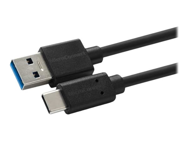 MicroConnect - USB-kabel - 24 pin USB-C (hane) till USB typ A (hane) - USB 3.2 Gen 2 - 3 A - 1.5 m - USB Power Delivery (60W) - svart