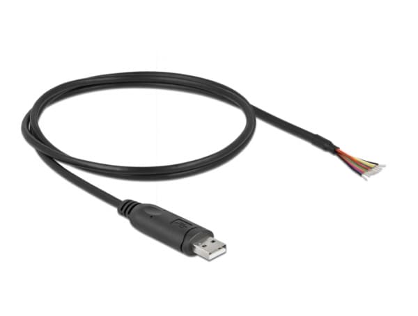Delock - Seriell adapter - USB 2.0 - RS-232 - svart