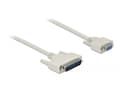 Miniatyrbilde 3 av 4: Delock - Seriell kabel - DB-25 (hann) til DB-9 (hunn) - 1 m - tommelskruer - beige