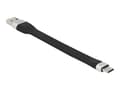 Miniatyrbild 2 av 5: Delock - USB-adapter - USB typ A (hane) till 24 pin USB-C (hane) - USB 3.1 Gen 2 - 3 A - 13.5 cm - platt - svart