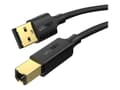 Miniatyrbild 2 av 5: Ugreen - USB-kabel - USB typ B (hane) till USB (hane) - USB 2.0 - 5 m - svart