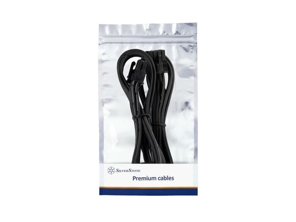 Silverstone SST-PP06BE-PC235, 0,35 m, PCI-E (8-pin), PCI-E(6+2 pin), Hankjønn, Hankjønn, Kopper