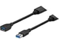 Miniatyrbild 3 av 3: VivoLink - USB-kabel - USB typ A (hane) till USB typ B (hane) - USB 3.1 - 5 V - 1 A - 7 m - aktiv - svart