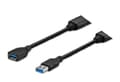 Miniatyrbild 2 av 3: VivoLink - USB-kabel - USB typ A (hane) till USB typ B (hane) - USB 3.1 - 5 V - 1 A - 7 m - aktiv - svart