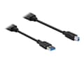 Miniatyrbild 1 av 3: VivoLink - USB-kabel - USB typ A (hane) till USB typ B (hane) - USB 3.1 - 5 V - 1 A - 7 m - aktiv - svart