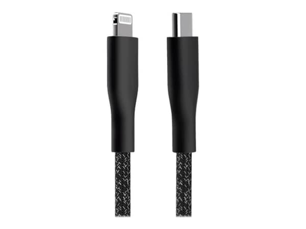 X-Shield - Lightning-kabel - 24 pin USB-C hane till Lightning hane - 2 m - svart