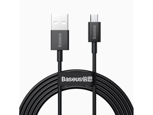 Baseus Superior, 2 m, USB A, Micro-USB A, USB 2.0, 0,48 Gbit/s, Vit