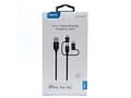 Miniatyrbild 2 av 5: Choetech IP0030, 1,2 m, Mini-USB B, USB C/Micro-USB B/Lightning, Svart