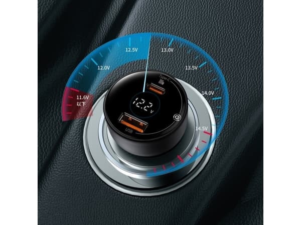 Baseus Baseus Superme charger fast car USB/USB Type C 100W PPS Quick Charge Power Delivery + USB Type C cable 100W (20V/5A) 1m black (TZCCZX-01)