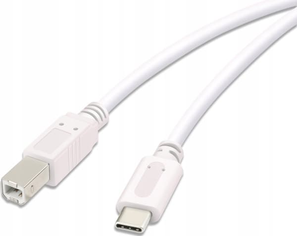 Vivanco 45356, 3 m, USB C, USB B, Vit