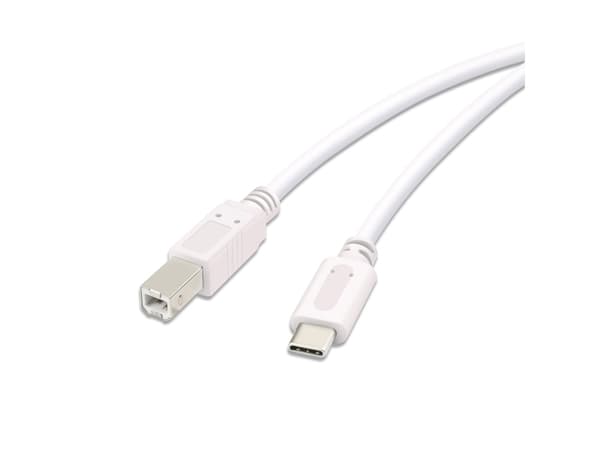 Vivanco 45356, 3 m, USB C, USB B, Vit