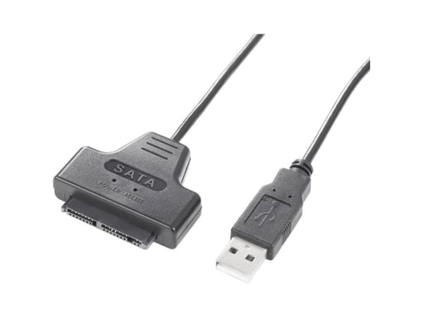 Renkforce Festplatten Adapterkabel [1x USB 2.0 Stecker A - 1x Micro-SATA-Kombi-Stecker 7+9pol.] 0.48 cm Black (RF-4533940)