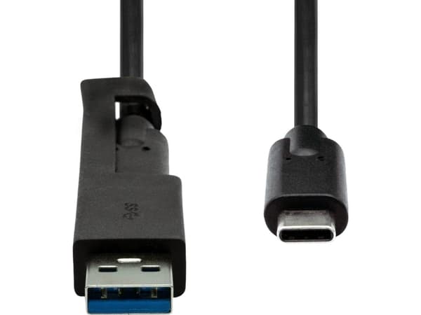 ProXtend USB-A + USB-C - USB-C 1 m USB-kabel Svart (USBCWA-001)