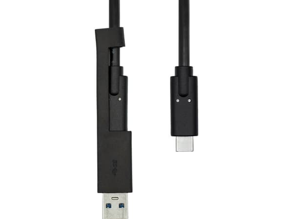 ProXtend USB-A + USB-C - USB-C 1 m USB-kabel Svart (USBCWA-001)