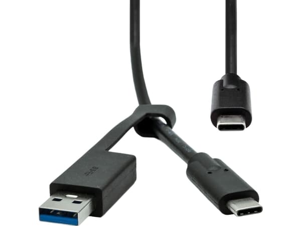 ProXtend USB-A + USB-C - USB-C 1 m USB-kabel Svart (USBCWA-001)