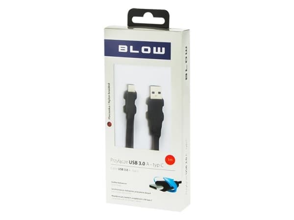 USB Blow cable BLOW 66-126 # cable (USB 3.0 - USB 3.0 Type-C; 1m; black color)