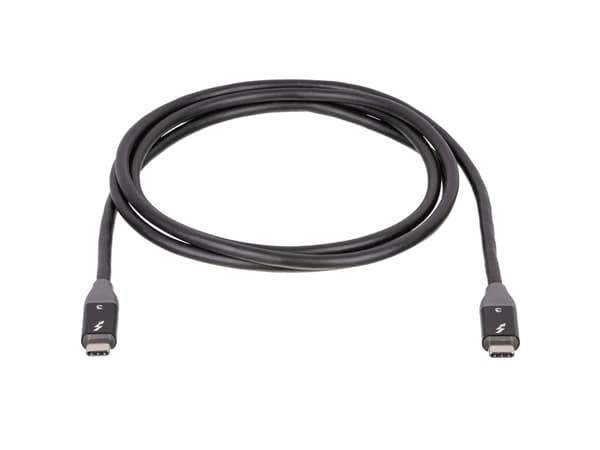 Akyga AK-USB-34 - Thunderbolt kabel - 24 pin USB-C (han) til 24 pin USB-C (han) - Thunderbolt 3 - 20 V - 5 A - 1,5 m - aktiv - sort