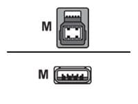 Unitek - USB-kabel - USB typ A (hane) till USB Type B (hane) - USB 3.0 - 2 m - svart
