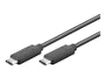 Miniatyrbild 2 av 5: goobay - USB-kabel - 24 pin USB-C (hane) till 24 pin USB-C (hane) - USB 3.1 - 1 m - svart