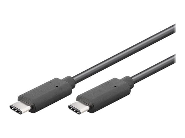 goobay - USB-kabel - 24 pin USB-C (hane) till 24 pin USB-C (hane) - USB 3.1 - 1 m - svart
