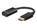 Miniatyrbild 1 av 3: goobay - DisplayPort-adapter - DisplayPort hane till HDMI hona - 10 cm - svart - stöd för 4K