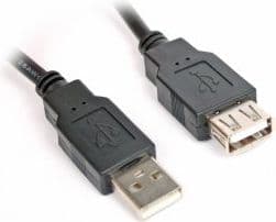 USB-kabel Omega USB-A - USB-A 1,5 m svart (56628)