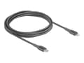 Miniatyrbilde 2 av 5: Delock - Lightning-kabel - 24 pin USB-C hann til Lightning hann - 2 m - grå