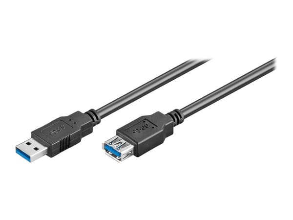 goobay - USB-förlängningskabel - USB typ A (hona) till USB typ A (hane) - USB 3.0 - 3 m - svart