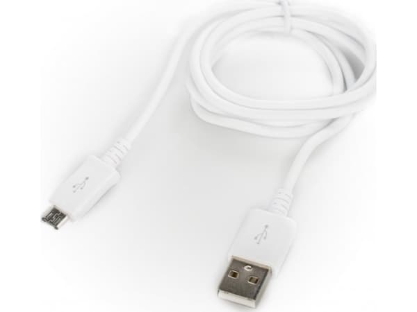 USB-kabel Platinet PLATINET PLATINET MUD MICRO USB TO USB CABLE 1M 2A WHITE BLISTER (42869)