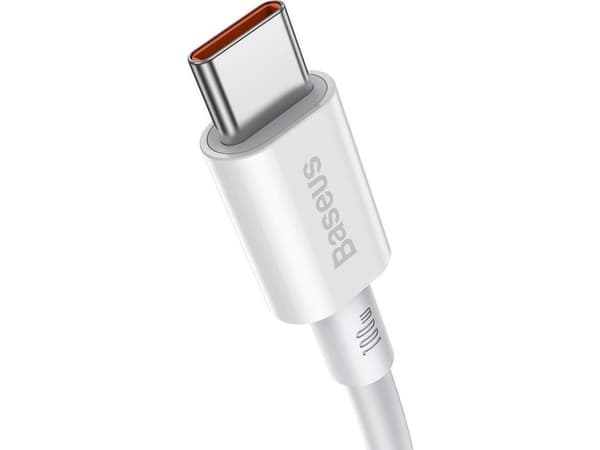 Baseus USB-C - USB-C 2 m valkoinen (BSU2861WHT) USB-kaapeli