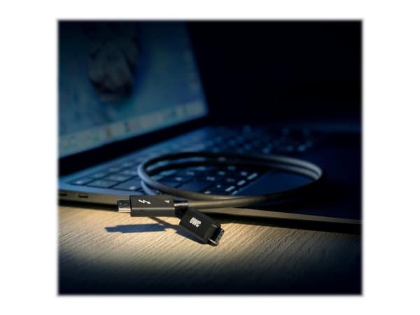 OWC - Thunderbolt-kabel - 24 pin USB-C (hann) til 24 pin USB-C (hann) - USB 3.2 Gen 2 / USB4 / Thunderbolt 3 / Thunderbolt 4 - 20 V - 5 A - 1 m - 4K-