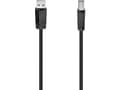 Miniatyrbild 3 av 4: Hama Essential Line - USB-förlängningskabel - USB (hane) till USB typ B (hane) - USB 2.0 - 500 mA - 5 m - svart
