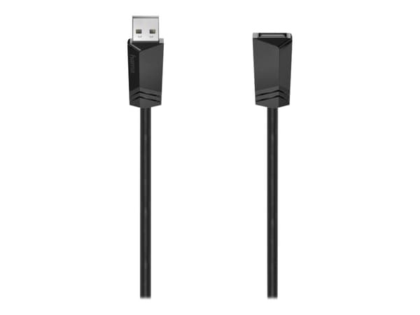 Hama Essential Line - USB-forlengelseskabel - USB (hann) til USB (hunn) - USB 2.0 - 500 mA - 1.5 m - svart