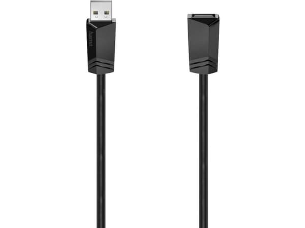 Hama 00200621, 5 m, USB A, USB A, USB 2.0, 0,48 Gbit/s, Svart