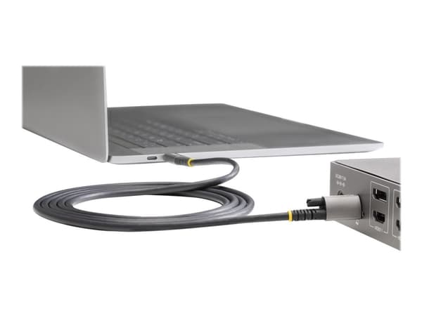 StarTech.com 1 m toppskruvlåsande USB C-kabel 10 Gbit/s - USB 3.1/3.2 Gen 2 Type-C kabel - 100W (5A) Power Delivery-laddning, DP alt-läge - Enkel skr
