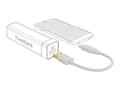 Miniatyrbilde 2 av 5: Delock - USB-kabel - USB (kun strøm) (hann) til USB-C (kun strøm) (hann) - 3 A - 15 cm - hvit