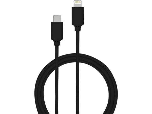 Bigben Connected CABMFIC1M2B, 1,2 m, Lightning, USB C, Uros, Uros, Musta