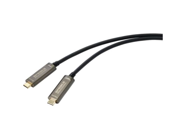 SpeaKa Professional SP-9505616, 15 m, USB C, USB C, 21,6 Gbit/sek, Sortera