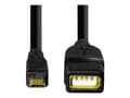 Pikkukuva 5 / 5: Hama USB 2.0 adapterikaapeli - USB-kaapeli - USB (hun) til Micro-USB Type B (han) - 15 cm - lajittelu - Samsung Galaxy S II:lle