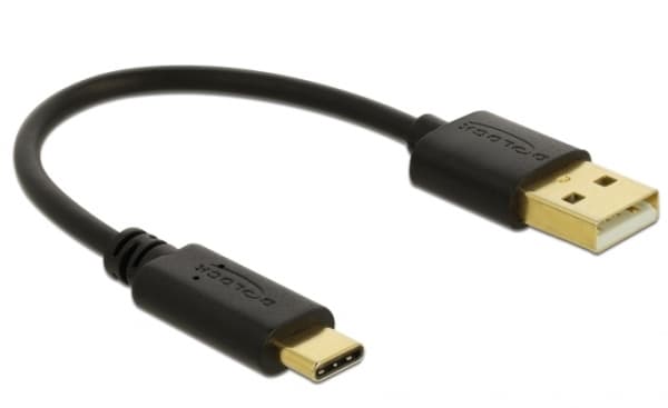Delock - USB-adapter - USB (hann) til 24 pin USB-C (hann) - 3 A - 15 cm - svart