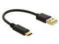 Miniatyrbilde 5 av 5: Delock - USB-adapter - USB (hann) til 24 pin USB-C (hann) - 3 A - 15 cm - svart