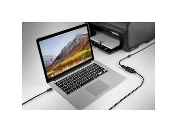 Renkforce RF-4752800, 7,5 m, USB A, USB C, USB 2.0, 0,48 Gbit/s, Svart