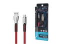 Miniatyrbilde 3 av 5: SOMOSTEL CABLE USB TYP-C 2.4A RED 2400MAH QUICK CHARGER QC 3.0 1M POWERLINE METAL PLUGS BW02