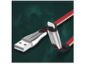 Miniatyrbilde 2 av 5: SOMOSTEL CABLE USB TYP-C 2.4A RED 2400MAH QUICK CHARGER QC 3.0 1M POWERLINE METAL PLUGS BW02