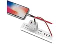 Miniatyrbilde 1 av 5: SOMOSTEL CABLE USB TYP-C 2.4A RED 2400MAH QUICK CHARGER QC 3.0 1M POWERLINE METAL PLUGS BW02