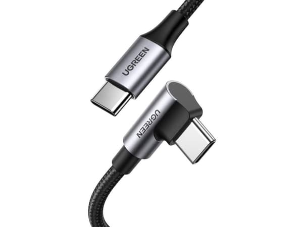 Ugreen 70643, 1 m, USB C, USB C, USB 2.0, 0,48 Gbit/s, Svart, Grå