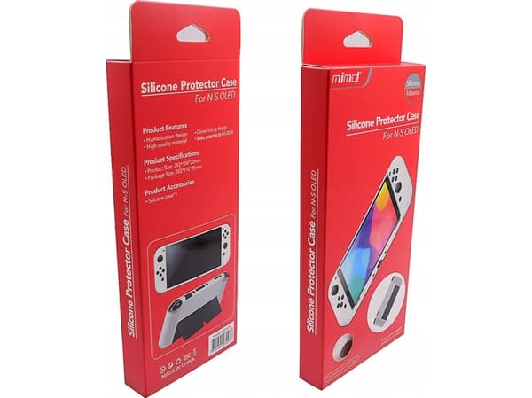 Mimd Silicone Cover Case For Nintendo Switch Oled/White